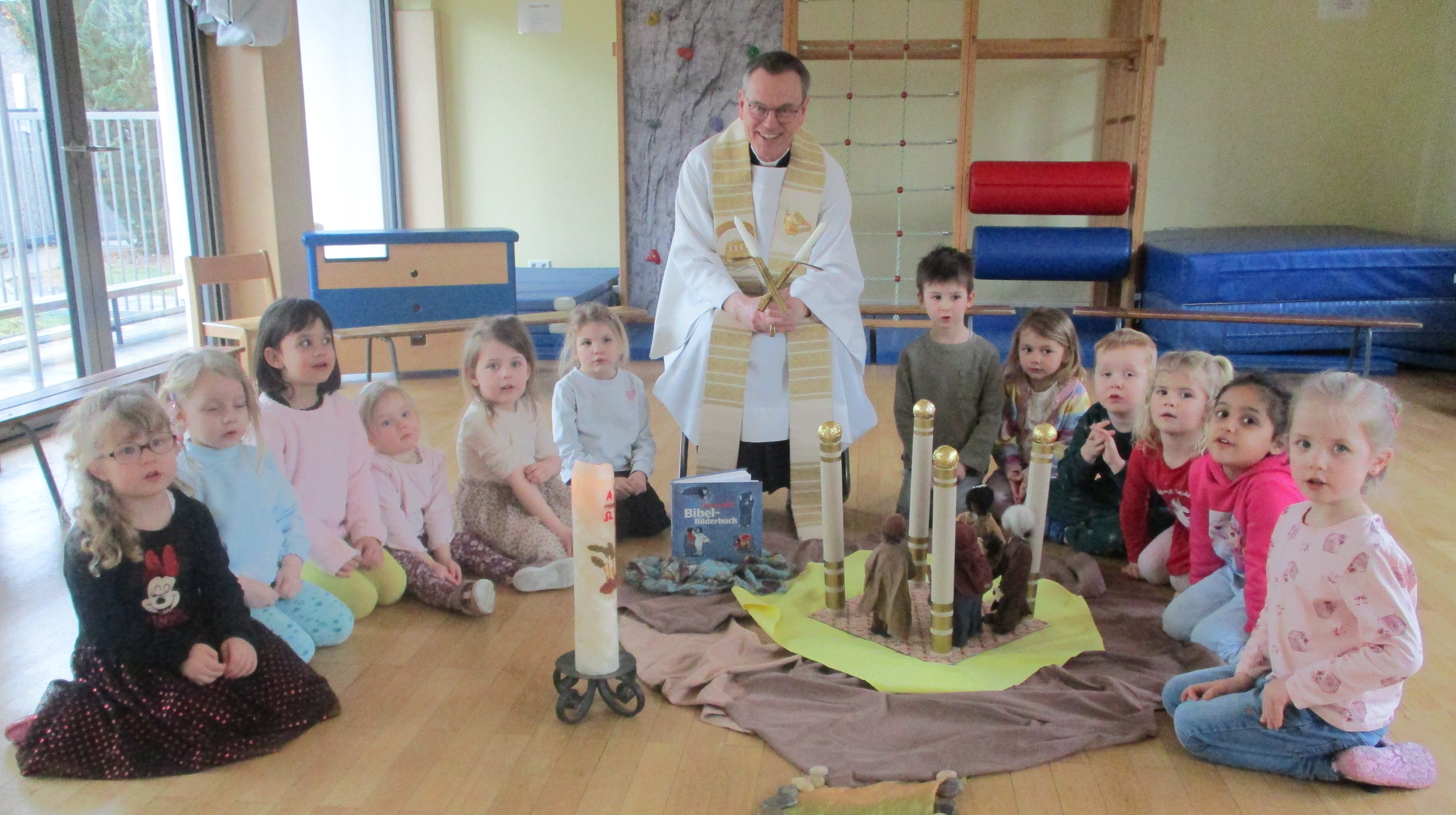 Blasiussegen in der Kita Sankt Elisabeth